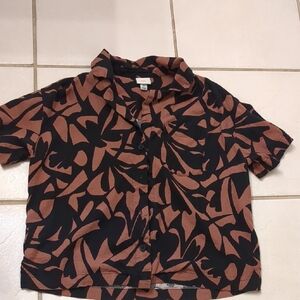 a new day Black and Pink Abstract Shirt